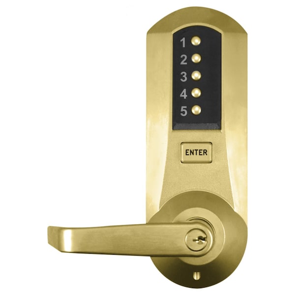 Dormakaba Cylindrical Combination Lever Lock, Interior Combination Change, DOD, 2-3/4-in Backset, 1/2-in Throw 5031XSWL-04-41 - main